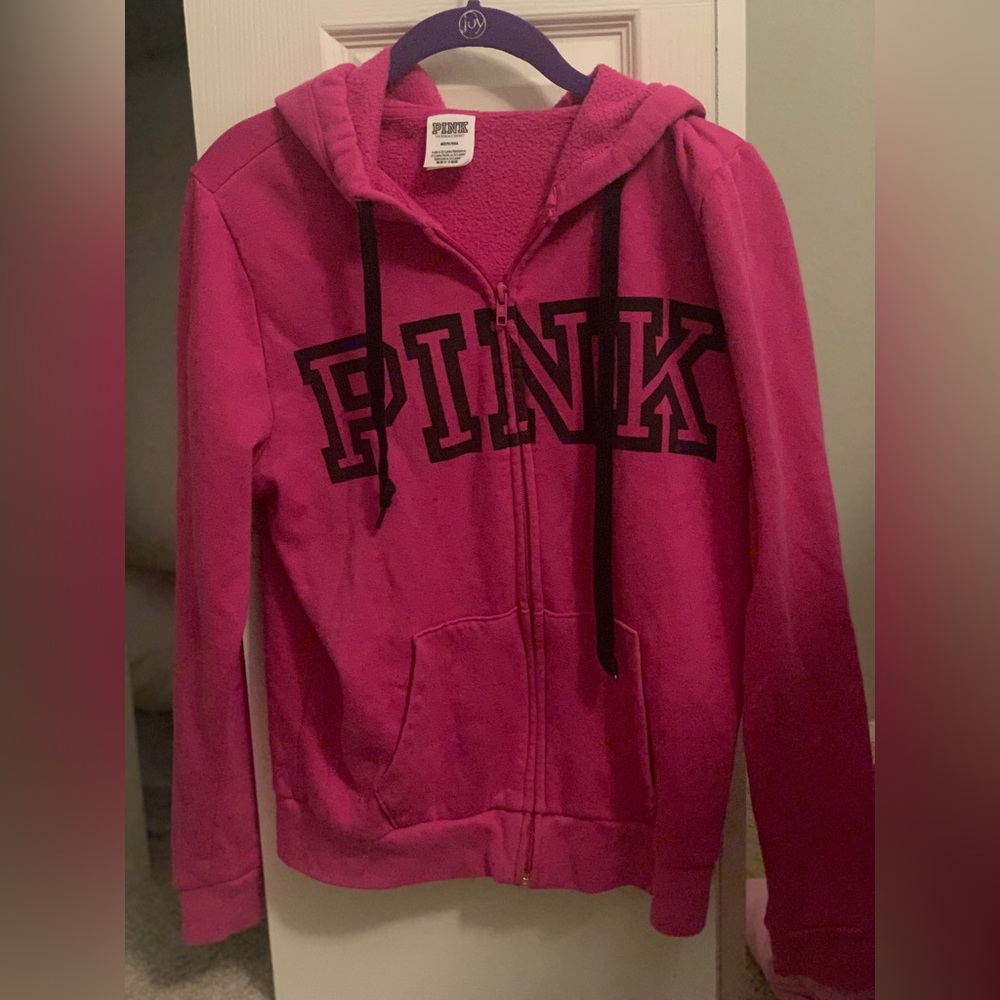 Hot pink Victoria Secret Pink zip up jacket